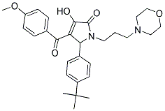 5-(4-TERT-BUTYLPHENYL)-3-HYDROXY-4-(4-METHOXYBENZOYL)-1-(3-MORPHOLINOPROPYL)-1H-PYRROL-2(5H)-ONE Struktur