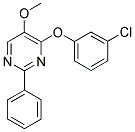 4-(3-CHLOROPHENOXY)-2-PHENYL-5-PYRIMIDINYL METHYL ETHER Struktur