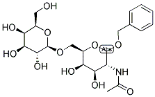 BENZYL 2-ACETAMIDO-2-DEOXY-6-O-(BETA-D-GALACTOPYRANOSYL)- D-GALACTOPYRANOSIDE Struktur