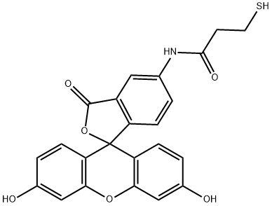 2-[(5-FLUORESCEINYL)AMINOCARBONYL]ETHYL MERCAPTAN Struktur