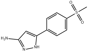 5-(4-METHANESULFONYL-PHENYL)-2H-PYRAZOL-3-YLAMINE Struktur