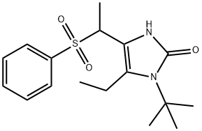 1-(TERT-BUTYL)-5-ETHYL-4-[1-(PHENYLSULFONYL)ETHYL]-1,3-DIHYDRO-2H-IMIDAZOL-2-ONE Struktur