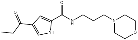 N-(3-MORPHOLINOPROPYL)-4-PROPIONYL-1H-PYRROLE-2-CARBOXAMIDE Struktur