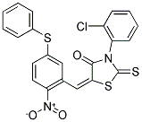 3-(2-CHLOROPHENYL)-5-([2-NITRO-5-(PHENYLSULFANYL)PHENYL]METHYLENE)-2-THIOXO-1,3-THIAZOLAN-4-ONE Struktur