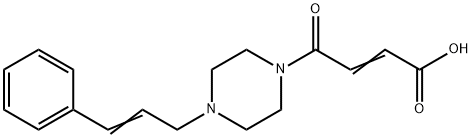 4-OXO-4-(4-(3-PHENYLPROP-2-ENYL)PIPERAZINYL)BUT-2-ENOIC ACID Struktur