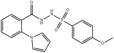 4-METHOXY-N'-[2-(1H-PYRROL-1-YL)BENZOYL]BENZENESULFONOHYDRAZIDE Struktur