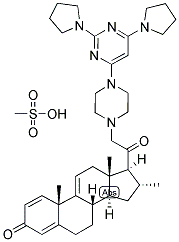 TIRILAZAD MESYLATE Struktur