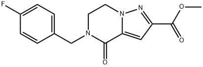 METHYL 5-(4-FLUOROBENZYL)-4-OXO-4,5,6,7-TETRAHYDROPYRAZOLO[1,5-A]PYRAZINE-2-CARBOXYLATE Struktur