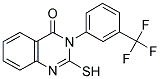 2-MERCAPTO-3-(3-TRIFLUOROMETHYL-PHENYL)-3H-QUINAZOLIN-4-ONE Struktur