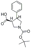 1-[(TERT-BUTYL)OXYCARBONYL]-4-PHENYLPYRROLIDINE-3-CARBOXYLIC ACID Struktur