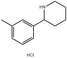 2-(3-METHYLPHENYL) PIPERIDINE HYDROCHLORIDE Struktur