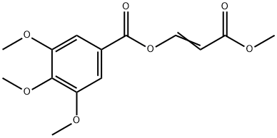 3-METHOXY-3-OXO-1-PROPENYL 3,4,5-TRIMETHOXYBENZENECARBOXYLATE Struktur