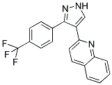 2-[3-(4-(TRIFLUOROMETHYL)PHENYL)-1H-PYRAZOL-4-YL]QUINOLINE Struktur