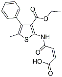 (2Z)-4-([3-(ETHOXYCARBONYL)-5-METHYL-4-PHENYLTHIEN-2-YL]AMINO)-4-OXOBUT-2-ENOIC ACID Struktur