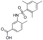 4-METHYL-3-(2,4,6-TRIMETHYL-BENZENESULFONYLAMINO)-BENZOIC ACID Struktur