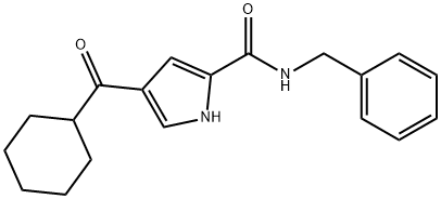 N-BENZYL-4-(CYCLOHEXYLCARBONYL)-1H-PYRROLE-2-CARBOXAMIDE Struktur