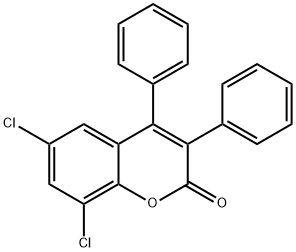 6,8-DICHLORO-3,4-DIPHENYLCOUMARIN Struktur