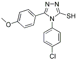 4-(4-CHLOROPHENYL)-5-(4-METHOXYPHENYL)-4H-1,2,4-TRIAZOLE-3-THIOL Struktur