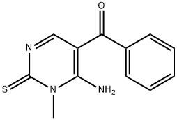 (6-AMINO-1-METHYL-2-THIOXO-1,2-DIHYDRO-5-PYRIMIDINYL)(PHENYL)METHANONE Struktur