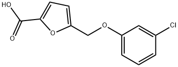 5-(3-CHLORO-PHENOXYMETHYL)-FURAN-2-CARBOXYLIC ACID Struktur