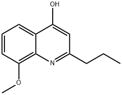 4-HYDROXY-8-METHOXY-2-PROPYLQUINOLINE Struktur