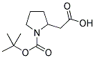 2-CARBOXYMETHYL-PYRROLIDINE-1-CARBOXYLIC ACID TERT-BUTYL ESTER Struktur