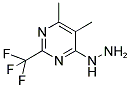 4-HYDRAZINO-5,6-DIMETHYL-2-(TRIFLUOROMETHYL)PYRIMIDINE Struktur