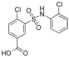 4-CHLORO-3-(2-CHLORO-PHENYLSULFAMOYL)-BENZOIC ACID Struktur