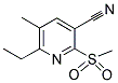 6-ETHYL-5-METHYL-2-(METHYLSULFONYL)NICOTINONITRILE Struktur