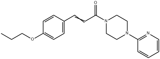 3-(4-PROPOXYPHENYL)-1-[4-(2-PYRIDINYL)PIPERAZINO]-2-PROPEN-1-ONE Struktur