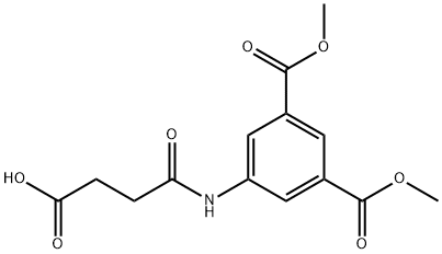 DIMETHYL-5-((2-CARBOXYETHYL)CARBONYLAMINO)-ISOPHTHALATE Struktur