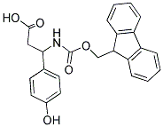 FMOC-DL-3-(4-HYDROXYPHENYL)-3-AMINO-PROPIONIC ACID Struktur