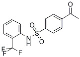 4-(2-TRIFLUOROMETHYLPHENYL)-SULFAMYLACETOPHENONE Struktur