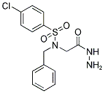 N-BENZYL-4-CHLORO-N-HYDRAZINOCARBONYLMETHYL-BENZENESULFONAMIDE Struktur