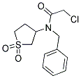 N-BENZYL-2-CHLORO-N-(1,1-DIOXO-TETRAHYDRO-1LAMBDA6-THIOPHEN-3-YL)-ACETAMIDE Struktur