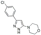 4-[3-(4-CHLOROPHENYL)-1H-PYRAZOL-5-YL]MORPHOLINE Struktur