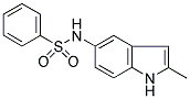 N-[2-METHYL-1H-INDOL-5-YL]BENZENESULPHONAMIDE Struktur