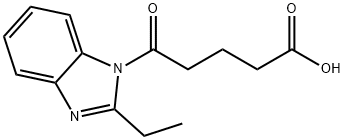 5-(2-ETHYL-BENZOIMIDAZOL-1-YL)-5-OXO-PENTANOIC ACID Struktur