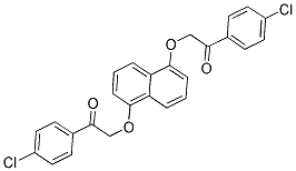 1-(4-CHLOROPHENYL)-2-((5-[2-(4-CHLOROPHENYL)-2-OXOETHOXY]-1-NAPHTHYL)OXY)-1-ETHANONE Struktur