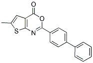 2-(1,1'-BIPHENYL-4-YL)-6-METHYL-4H-THIENO[2,3-D][1,3]OXAZIN-4-ONE Struktur