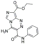 ETHYL 4-AMINO-3-(ANILINOCARBONYL)IMIDAZO[5,1-C][1,2,4]TRIAZINE-8-CARBOXYLATE Struktur