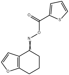 4-([(2-THIENYLCARBONYL)OXY]IMINO)-6,7-DIHYDRO-1-BENZOFURAN Struktur