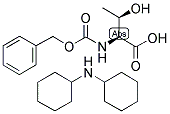 N-ALPHA-CARBOBENZOXY-L-THREONINE DICYCLOHEXYLAMMONIUM SALT Struktur