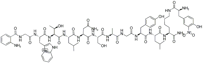 (ABZ-GLY1)-GALANIN (1-10)-LYS(RETRO-M-NITRO-TYR-H) AMIDE (HUMAN) Struktur