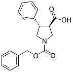 TRANS-3-CARBOXY-4-PHENYL-1-CBZ-PYRROLIDINE Struktur