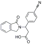 3-(4-CYANOPHENYL)-3-(1-OXO-1,3-DIHYDRO-2H-ISOINDOL-2-YL)PROPANOIC ACID Struktur