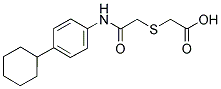 [(4-CYCLOHEXYL-PHENYLCARBAMOYL)-METHYLSULFANYL]-ACETIC ACID Struktur