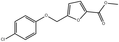 5-(4-CHLORO-PHENOXYMETHYL)-FURAN-2-CARBOXYLIC ACID METHYL ESTER Struktur