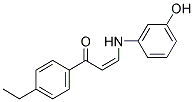 1-(4-ETHYLPHENYL)-3-(3-HYDROXYANILINO)-2-PROPEN-1-ONE Struktur