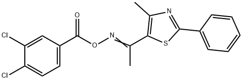 5-([(3,4-DICHLOROBENZOYL)OXY]ETHANIMIDOYL)-4-METHYL-2-PHENYL-1,3-THIAZOLE Struktur